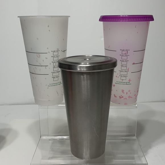 Starbucks lot of 3 tumblers 24 oz - Picture 5 of 8